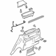 GM 21996594 Lower Quarter Trim, Black, Rear Passenger Side