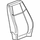 GM 25799846 Seat Back Cover, Front GM 25799846 Seat Back Cover, Front