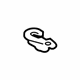 GM 20907786 Floor Cover Hook, Black, Rear GM 20907786 Floor Cover Hook, Black, Rear