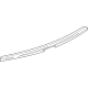 GM 84723593 Applique, Silver, Rear GM 84723593 Applique, Silver, Rear