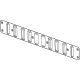 GM 85126057 Cover, End Gate Top And Bottom
