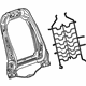 GM 42739165 Seat Back Frame, Front GM 42739165 Seat Back Frame, Front