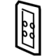 GM 85119697 Upper Rail Baffle, Front Driver Side