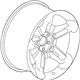 GM 15104064 Wheel, Alloy, Silver, Front GM 15104064 Wheel, Alloy, Silver, Front