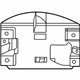 GM 84237374 Object Sensor Bracket, Driver Side GM 84237374 Object Sensor Bracket, Driver Side