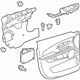 GM 23363843 Door Trim Panel, Black, Front Passenger Side GM 23363843 Door Trim Panel, Black, Front Passenger Side