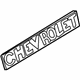 GM 10237582 Nameplate GM 10237582 Nameplate