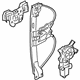 GM 22777912 Window Regulator, Rear Passenger Side