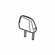 GM 84380058 Headrest, Gray, Front GM 84380058 Headrest, Gray, Front