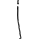 GM 84201475 Lock Rod, Front Driver Side GM 84201475 Lock Rod, Front Driver Side