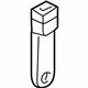 GM 88894669 Buckle End, Gray, Rear GM 88894669 Buckle End, Gray, Rear
