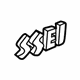 GM 25641235 Nameplate, Black, Front