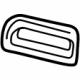GM 42627312 Seat Belt Guide, Jet Black, Driver Side GM 42627312 Seat Belt Guide, Jet Black, Driver Side