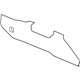 GM 84505566 Side Trim, Black, Front Passenger Side GM 84505566 Side Trim, Black, Front Passenger Side