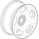 GM 26446443 Wheel, Rear Or Spare, Black GM 26446443 Wheel, Rear Or Spare, Black