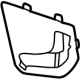 GM 86791431 Seat Belt Bezel, Black, Rear Driver Side GM 86791431 Seat Belt Bezel, Black, Rear Driver Side