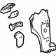 GM 23489122 Hinge Pillar Reinforcement, Rear Outer Driver Side GM 23489122 Hinge Pillar Reinforcement, Rear Outer Driver Side