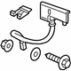 GM 84244992 Flex Hose, Front Passenger Side