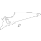GM 84540906 Upper Quarter Trim, Jet Black, Passenger Side