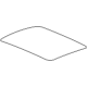 GM 86594432 Rear Window Sunshade Package In Black GM 86594432 Rear Window Sunshade Package In Black
