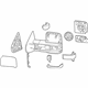 GM 84228896 Mirror Assembly, Rear Passenger Side GM 84228896 Mirror Assembly, Rear Passenger Side