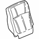 GM 89042366 Seat Back Cover, Gray GM 89042366 Seat Back Cover, Gray