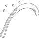 GM 42810470 Wheel Opening Molding, Rear Driver Side