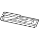 GM 26419815 Plate, Radiator Grille And Front End Ornamentation, Red GM 26419815 Plate, Radiator Grille And Front End Ornamentation, Red