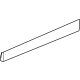 GM 26344418 Molding, Front Side Door