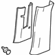 GM 22823130 Sill Trim, Center Inner Passenger Side GM 22823130 Sill Trim, Center Inner Passenger Side