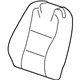 GM 22795645 Seat Back Cover, Front Driver Side GM 22795645 Seat Back Cover, Front Driver Side