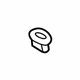 GM 13356147 Lock Knob Bezel, Passenger Side