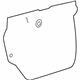 GM 13387027 Water Deflector, Inner Driver Side