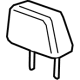 GM 84915124 Headrest, Black; Black Stitch, Front GM 84915124 Headrest, Black; Black Stitch, Front