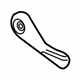 GM 42435821 Recline Handle, Ash Gray, Front GM 42435821 Recline Handle, Ash Gray, Front