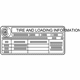 GM 92247608 Tire Pressure Label