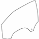 GM 13366900 Door Glass, Front Passenger Side