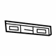 GM 22908497 Nameplate Backing Plate, Front GM 22908497 Nameplate Backing Plate, Front