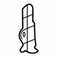 GM 15989489 Lower Reinforcement Bracket, Driver Side