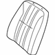 GM 12459378 Seat Back Cover, Front GM 12459378 Seat Back Cover, Front