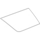 GM 84956860 Quarter Glass, Driver Side GM 84956860 Quarter Glass, Driver Side