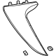 GM 84885001 Side Spoiler, Black, Driver Side GM 84885001 Side Spoiler, Black, Driver Side