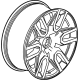 GM 23376228 Wheel, Alloy GM 23376228 Wheel, Alloy
