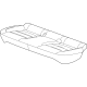 GM 42848608 Cushion Cover, Rear GM 42848608 Cushion Cover, Rear