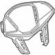 GM 84116969 Trim Cover, Silver