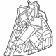 GM 22670190 Inner Wheelhouse, Rear Driver Side