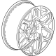 GM 84726382 Wheel, Alloy, Rear GM 84726382 Wheel, Alloy, Rear
