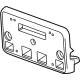 GM 84186107 License Bracket, Black, Front GM 84186107 License Bracket, Black, Front