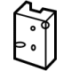 GM 84077317 Upper Rail Baffle, Front Driver Side