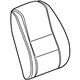 GM 22991880 Seat Back Cover, Titanium, Front GM 22991880 Seat Back Cover, Titanium, Front